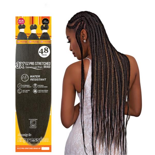 Innocence Hair Spetra Synthetic Braid - 3X Kids EZ Braid 12 (1B)