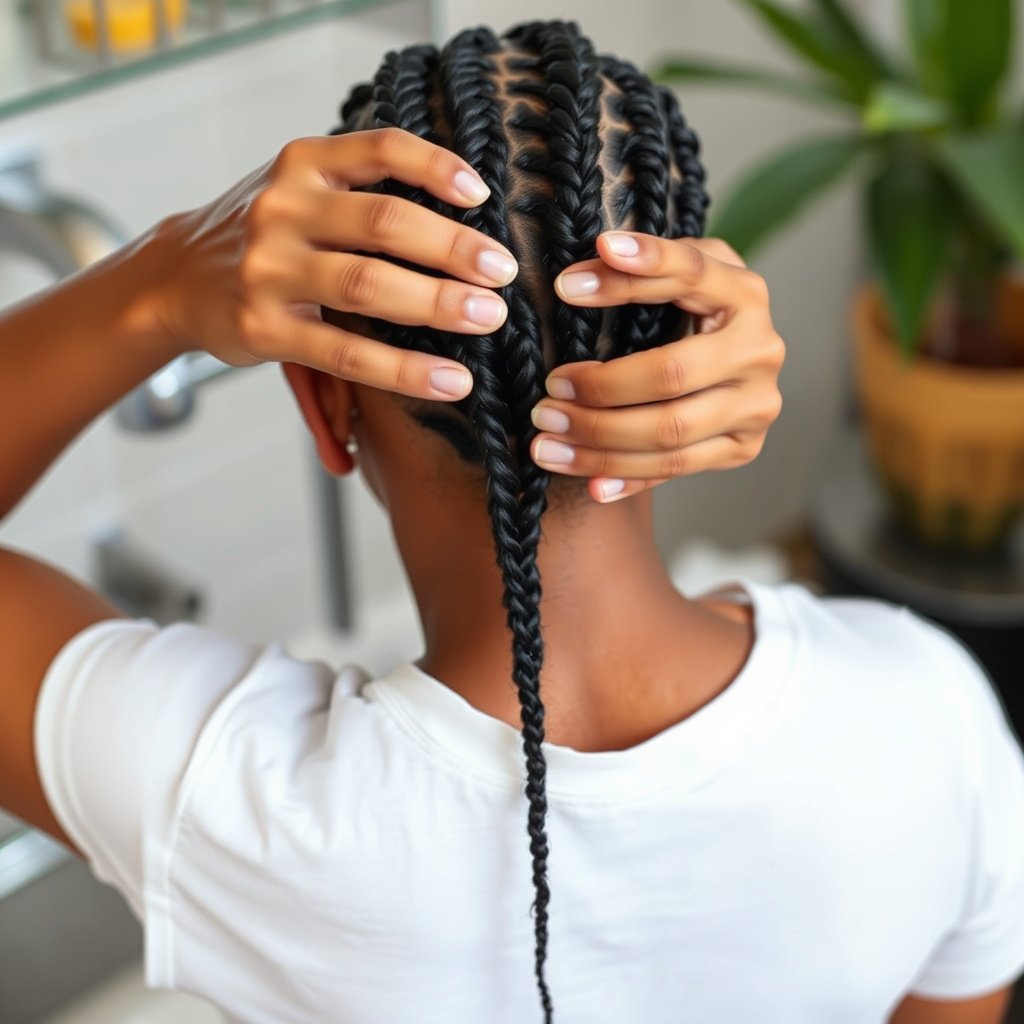 Preparing to Wash Braids