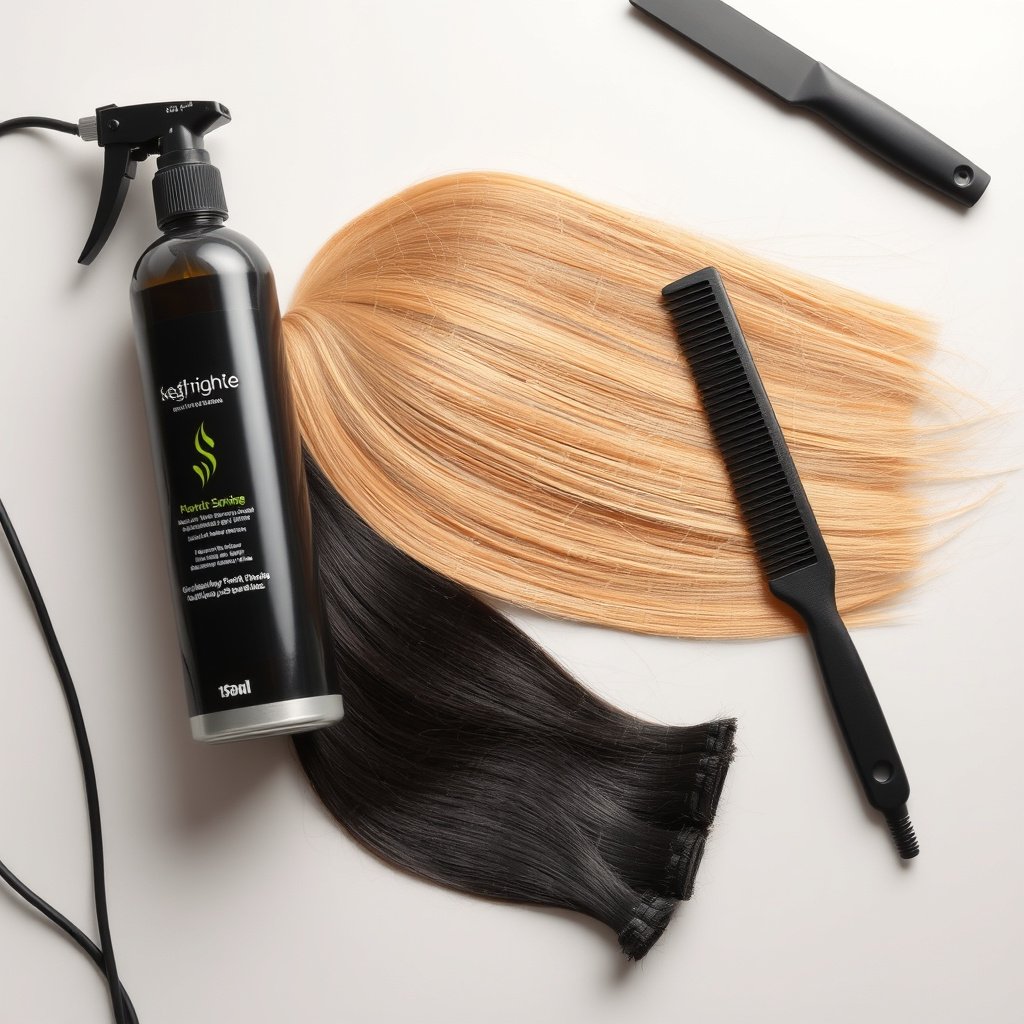 Preparing Human Hair Bundles for Straightening