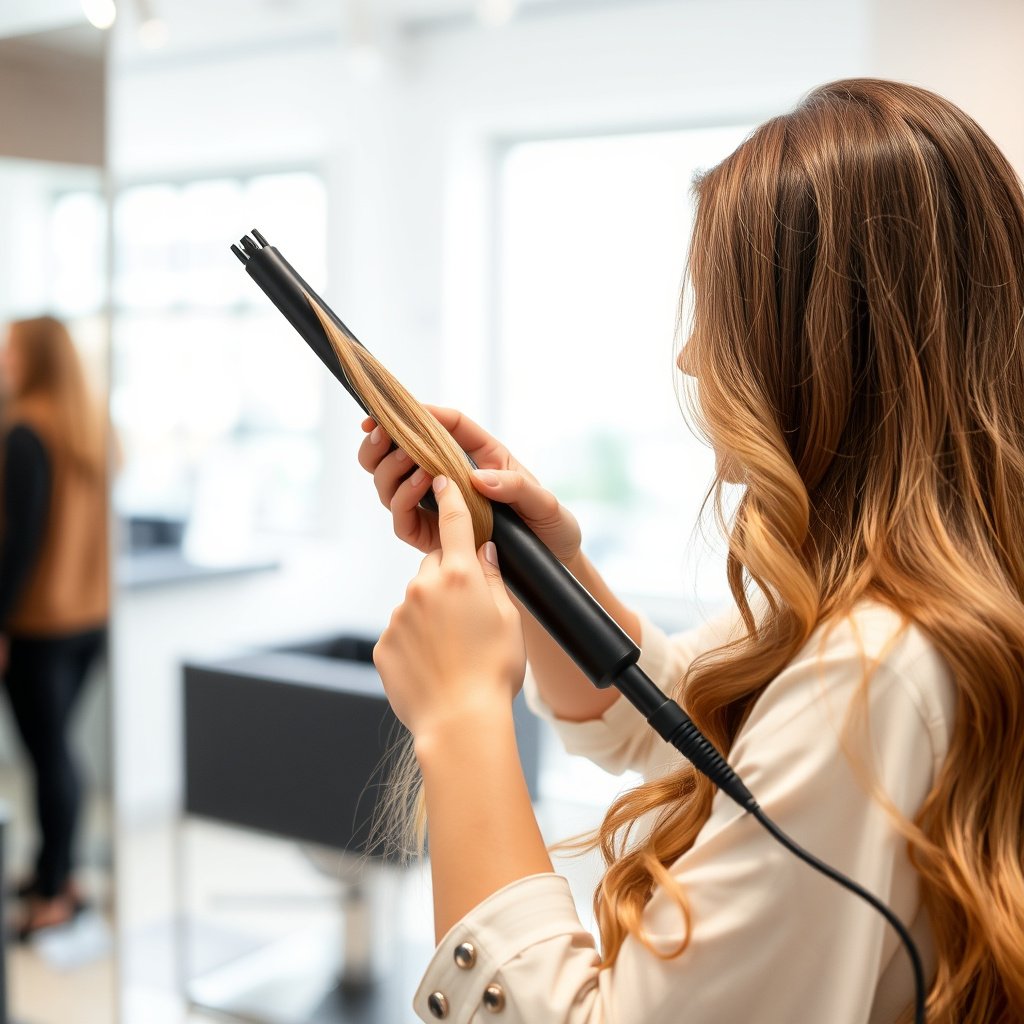 Techniques for Curling Human Hair Extensions