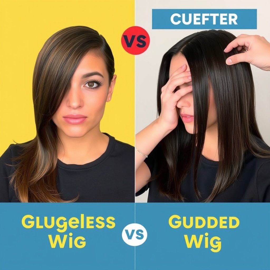 Comparing Glueless Wigs to Glued Wigs
