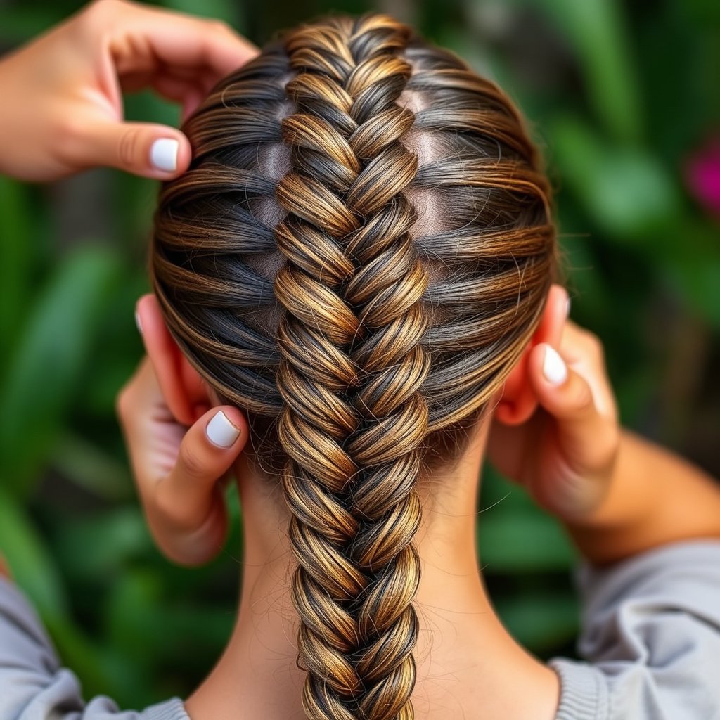 Step-by-Step Braiding Technique for Goddess Braids