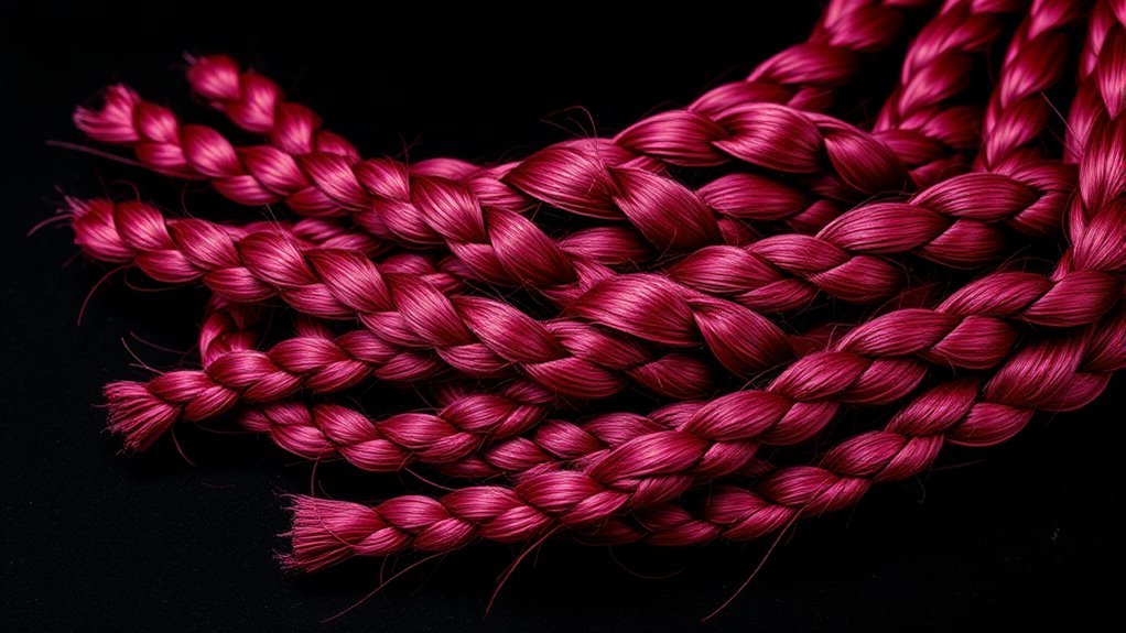burgundy braids bold sophistication
