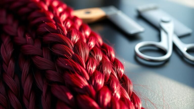 burgundy hair braiding essentials