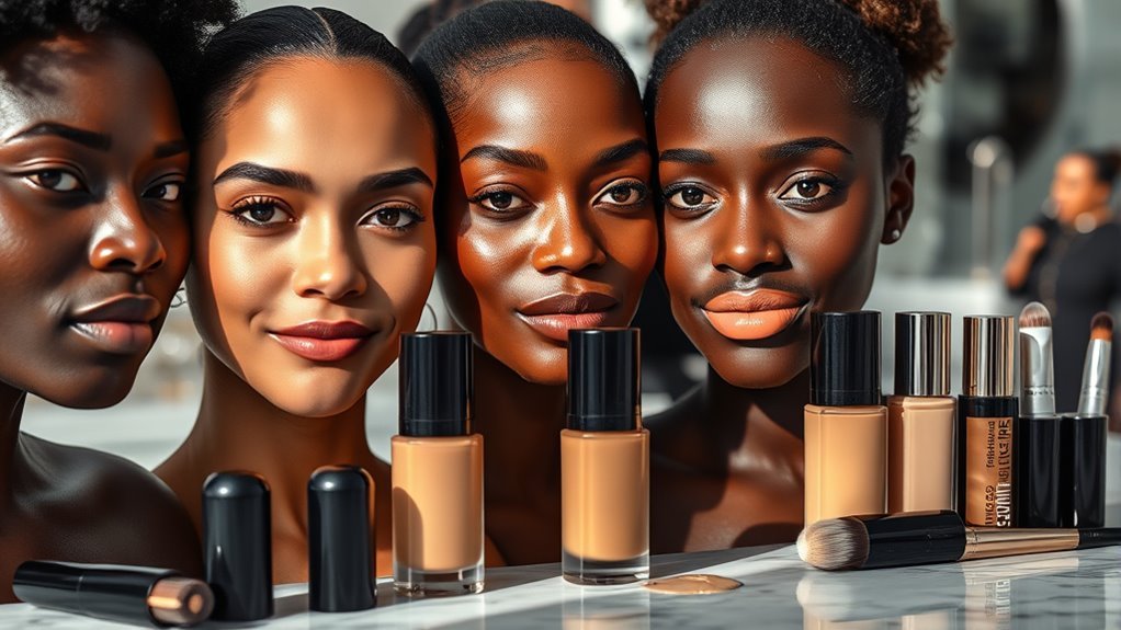 choosing foundation for dark skin