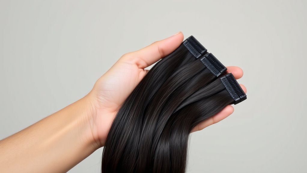 clip in extensions for black hair