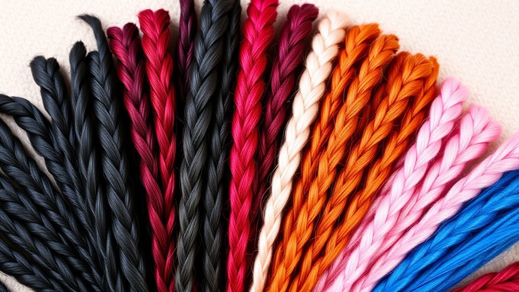 colored braiding hair choices