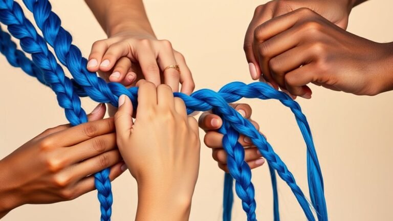 confidently choose blue braids
