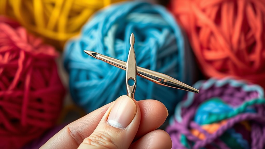 latch hook crochet technique