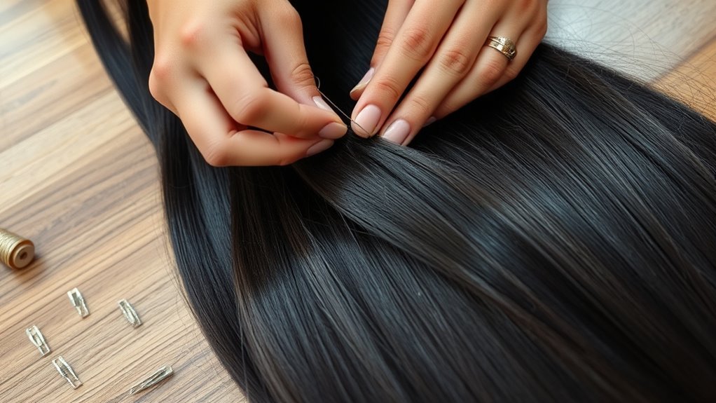 sew in hair extensions basics