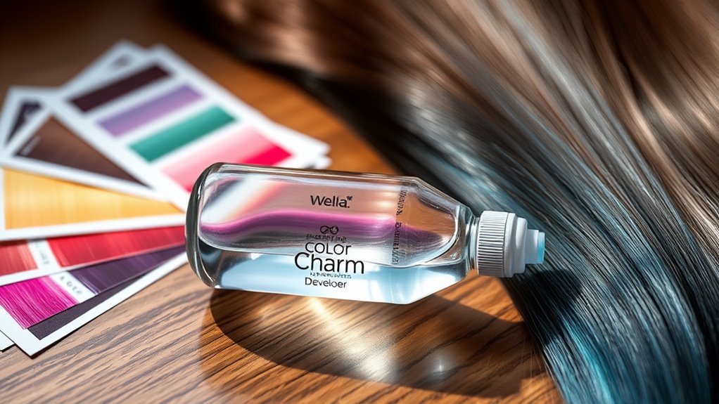 wella developer enhances hair color